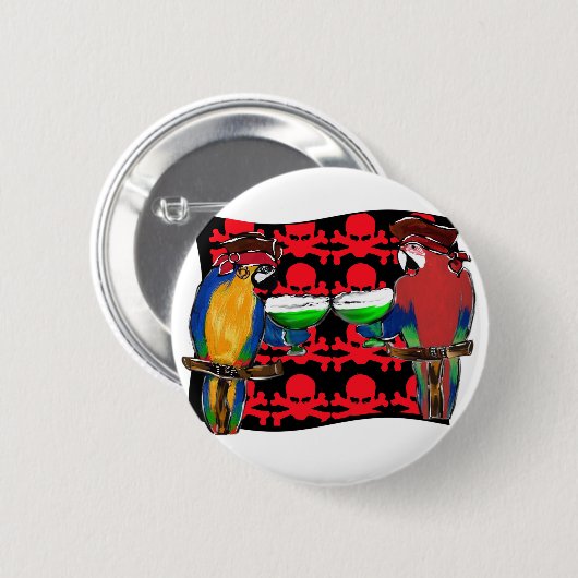 Pirate Parrots Button (Vorne & Hinten)
