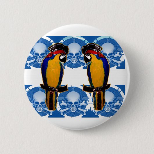 Pirate Parrots Button (Vorderseite)