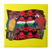 Pirate Parrots Fliese (Vorderseite)