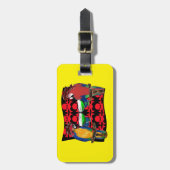 Pirate Parrots Gepäckanhänger (Vorderseite vertikal)