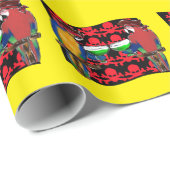 Pirate Parrots Geschenkpapier (Rolleneckpunkt)