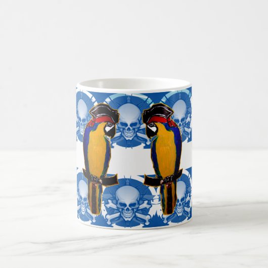 Pirate Parrots Kaffeetasse (Mittel)