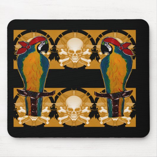 Pirate Parrots Mousepad (Vorne)