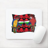 Pirate Parrots Mousepad (Mit Mouse)