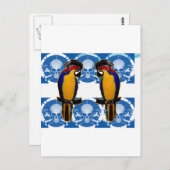 Pirate Parrots Postkarte (Vorne/Hinten)