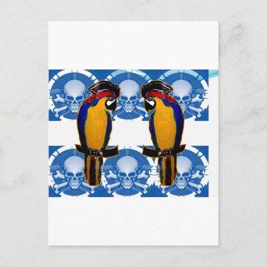 Pirate Parrots Postkarte (Vorderseite)