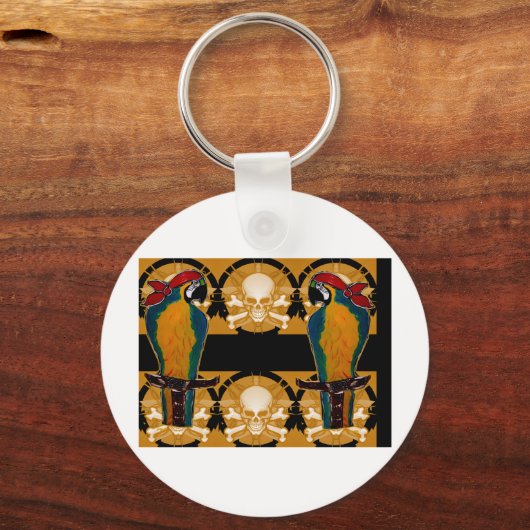 Pirate Parrots Schlüsselanhänger (Vorderseite)