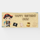 Pirate Party Birthday Banner (Horizontal)
