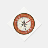 Pirate Party Compass Serviette (Ecke)