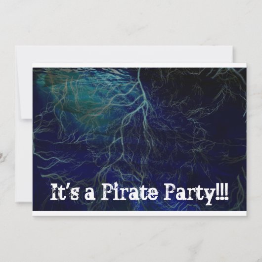 Pirate Party Einladung (Vorderseite)