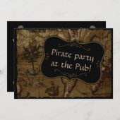 Pirate Party Einladung (Vorne/Hinten)
