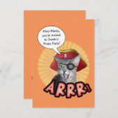 Pirate-Party Einladung (Vorne/Hinten)