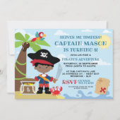 Pirate Party Geburtstagseinladungen Einladung (Vorderseite)
