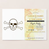 Pirate Party Gold Foil Passport Folienkarte (Innenseite)