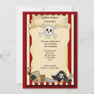Pirate Party Invite Einladung