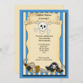 Pirate Party Invite Einladung (Vorne/Hinten)