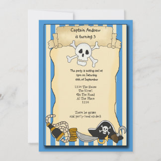 Pirate Party Invite Einladung
