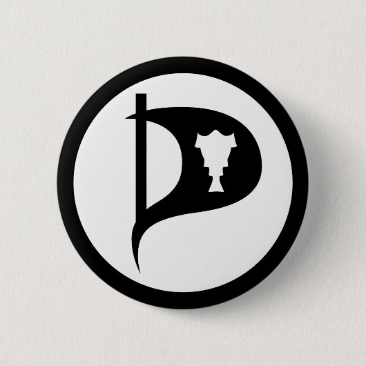 Pirate Party Island Button (Vorderseite)