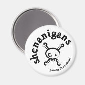 Pirate Party Magnet (Vorderseite/Rückseite)