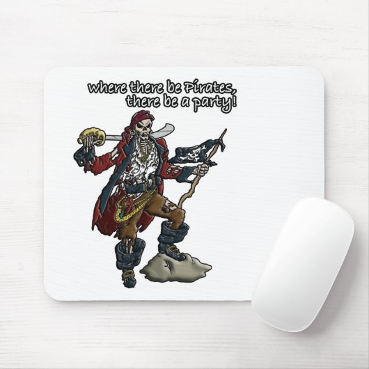 Pirate Party! Mousepad (Mit Mouse)