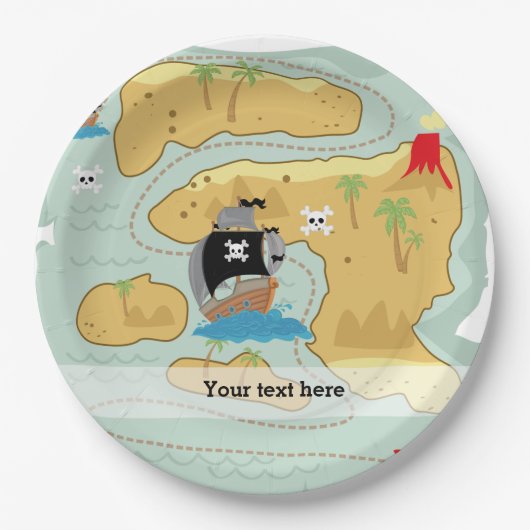 Pirate Party Pappteller (Vorderseite)