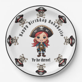 Pirate Party Personalisieren Papierplatte Pappteller