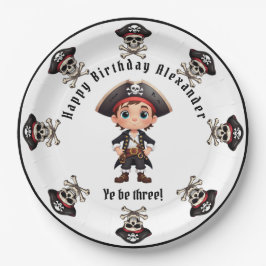Pirate Party Personalisieren Papierplatte Pappteller