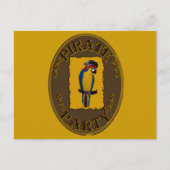 PIRATE-PARTY POSTKARTE (Vorderseite)