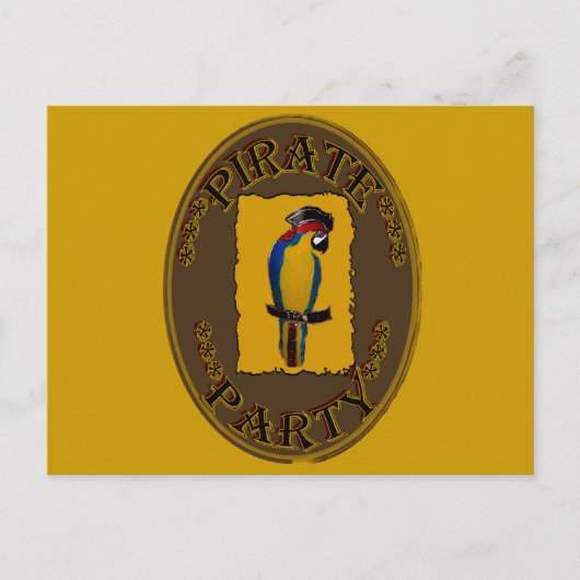 PIRATE-PARTY POSTKARTE (Vorderseite)