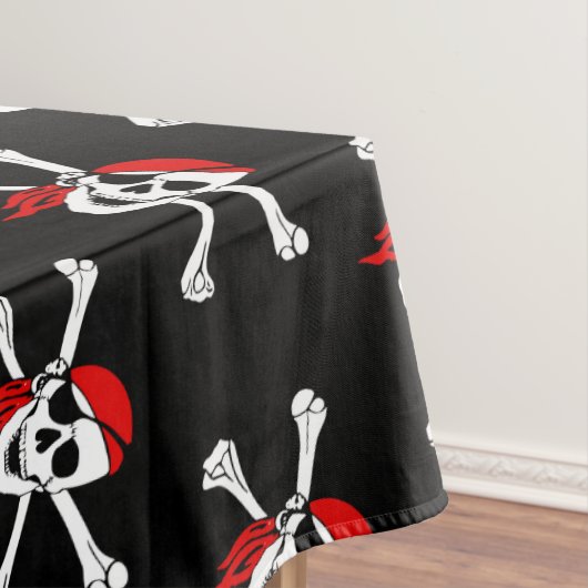 Pirate Party Skull und Crossbones Tableclout Tischdecke (Beispiel)