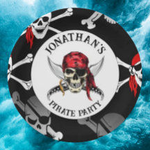 PIRATE-PARTY-SKULLS-Papierplatte