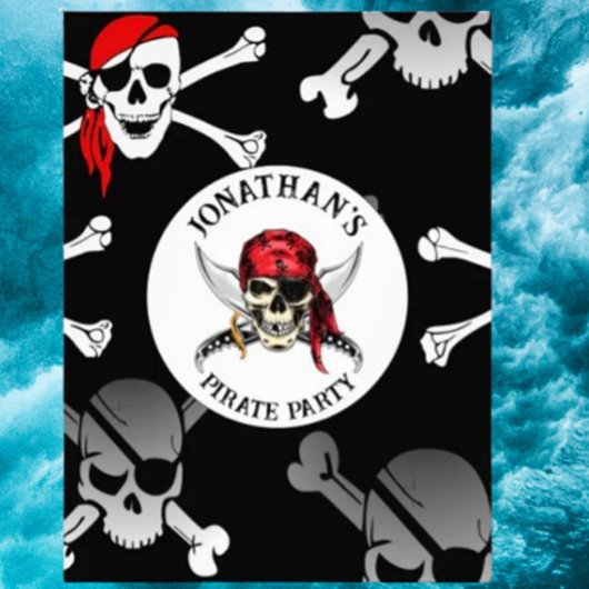 PIRATE-PARTY-SKULTUREN FOTODRUCK