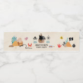 Pirate Party Wasserflaschenetikett (Einzelnes Label)