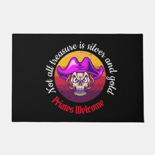 Pirate Party Willkommen Doormat Fußmatte (Vorderseite)
