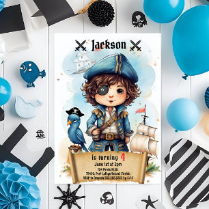 Pirate Party zum Geburtstag Einladung