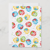 Pirate Pattern Baby Dusche Einladung (Rückseite)