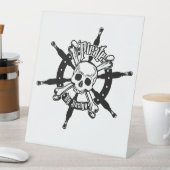 Pirate Pedestal Sign Sockelschild (In Situ)