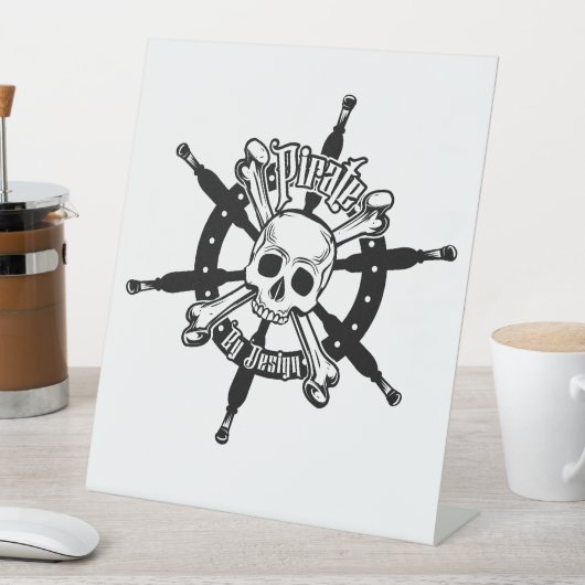 Pirate Pedestal Sign Sockelschild (In Situ)