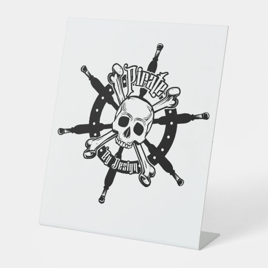 Pirate Pedestal Sign Sockelschild (Vorderseite)