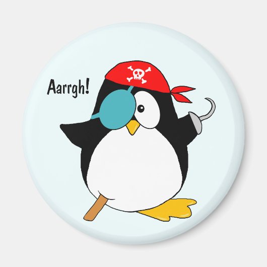 Pirate Penguin Magnet (Vorne)