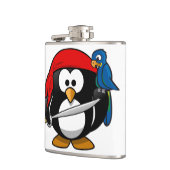 Pirate Penguin mit einer Roten Bandanna und einem  Flachmann (Links)