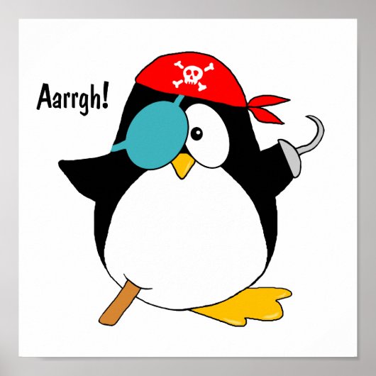 Pirate Penguin Poster (Vorne)