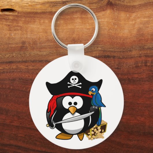 Pirate Penguin Schlüsselanhänger (Vorderseite)