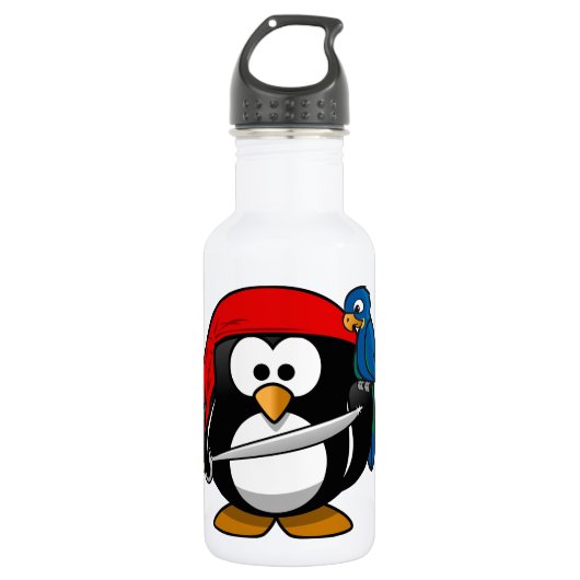 Pirate Penguin Trinkflasche (Vorderseite)