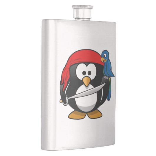 Pirate Penguin und Parrot Flachmann (Rechts)