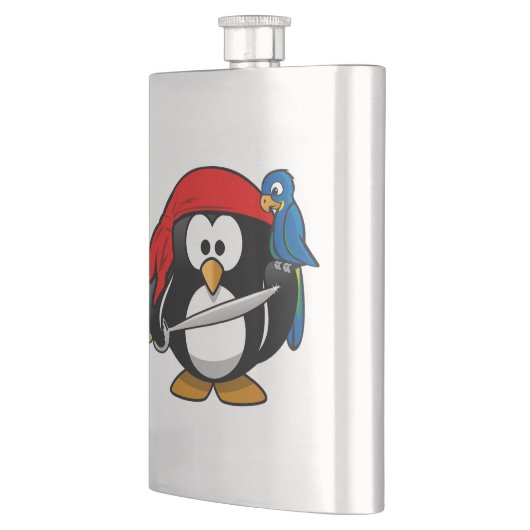 Pirate Penguin und Parrot Flachmann (Links)