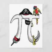 Pirate Pi Day Gear Postkarte (Vorderseite)