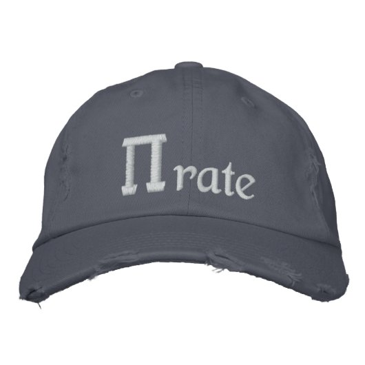 Pirate, PI - Rate Bestickte Kappe (Vorderseite)