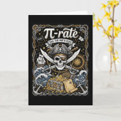 Pirate Pi Rate For Pi Day Math Pirates Teacher Sch Karte (Gelbe Blume)