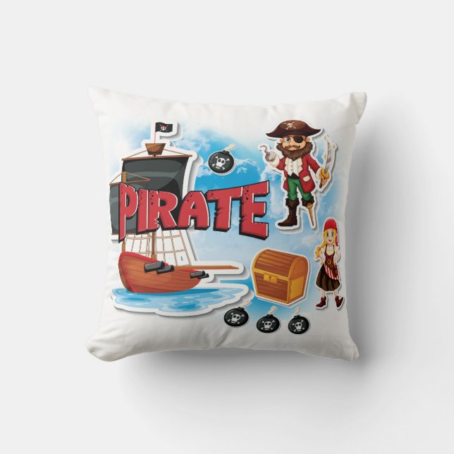 Pirate Pillow Kissen (Vorderseite)